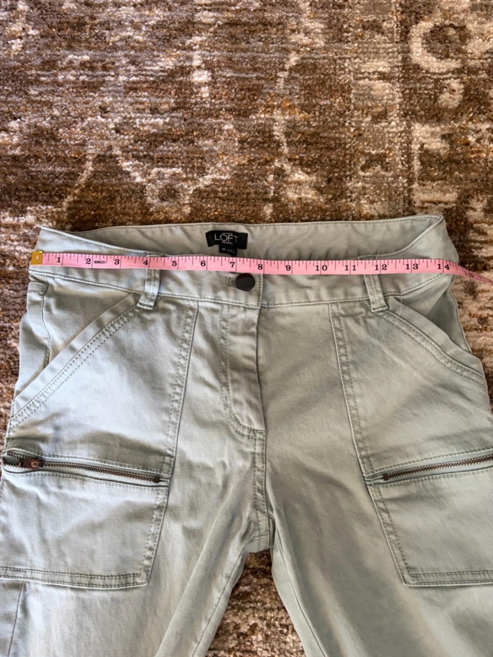 LOFT size 6Petite Mint Green Pants - Picture 5 of 6